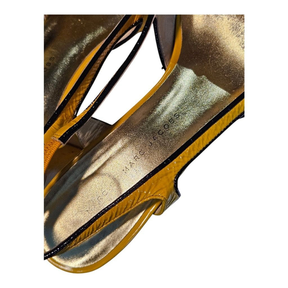 Marc Jacobs Yellow Slingback Heels Size 39.5 - Picture 7 of 15
